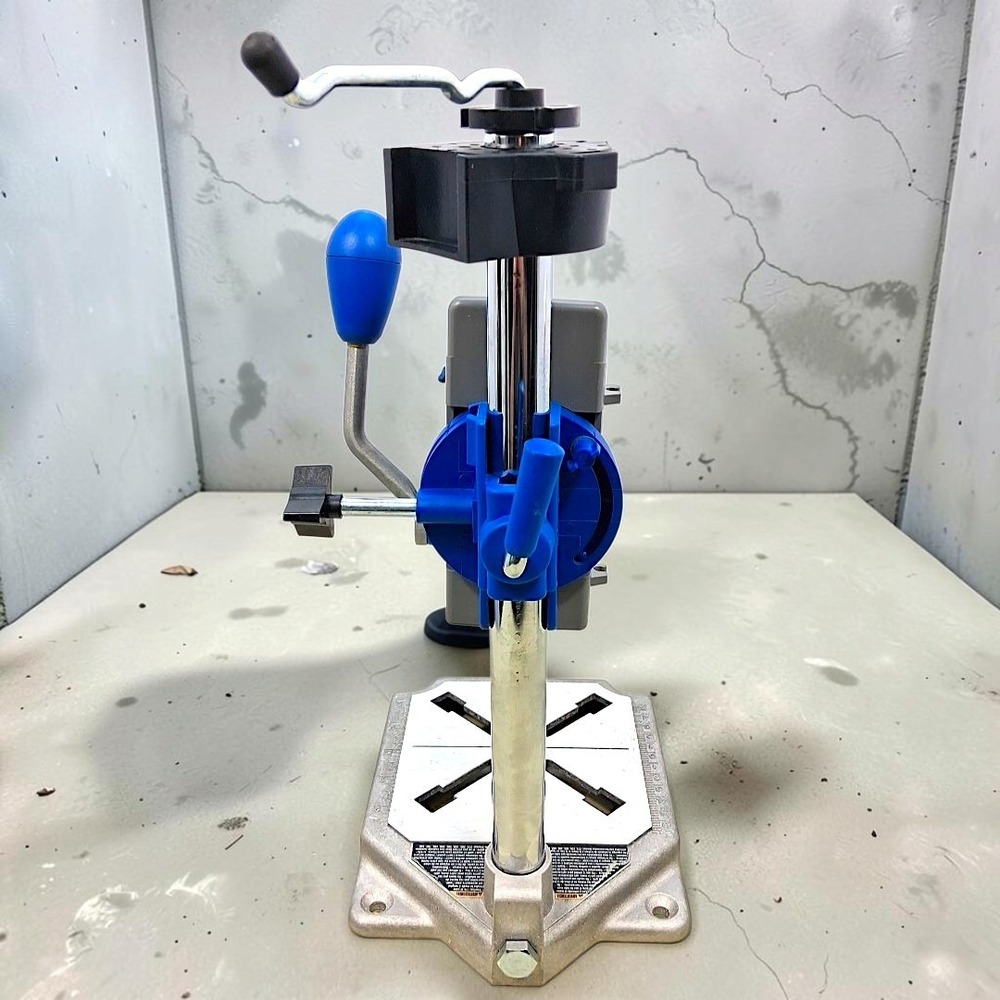 Dremel 220 Workstation Drill Press Rotary Tool Stand Holder 2615022001 Blue Gray